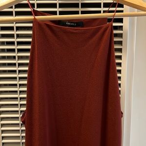 Burgundy dress from Forever 21, size S